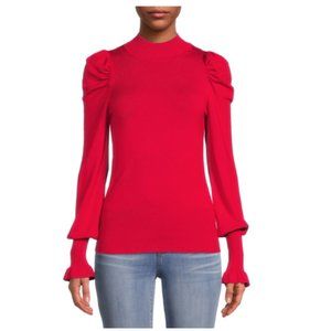 Love Trend New York Women's Mock Neck Fine Gauge Sweater